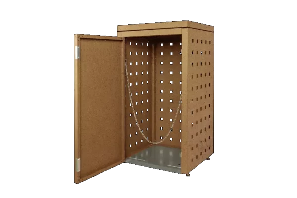 Kliko-ombouw_met_vaste_deksel_Cortenstaal_120_liter Kliko-ombouw_met_vaste_deksel_Cortenstaal_120_liter